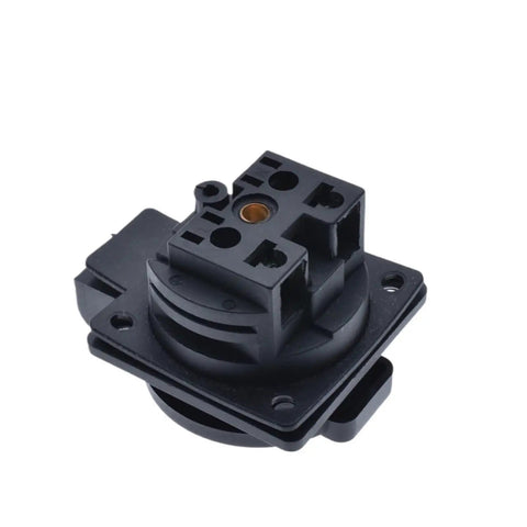 Heavy Duty CEE7 Waterproof IP54 Industrial AC Power Female Socket Rewireable Outlet with durable black housing.