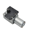 Badass Heavy Duty Full Metal Rotary Slewing Motor Upgrade For 1550 RC Construction Gear Featuring 8Kg High Torque Turning Force and Smooth 360 Degree Rotation showing side view of motor with metal casing.