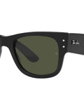 Unisex Mega Wayfarer Square Sunglasses Black Green Frame Not Polarized Medium 51mm 21mm Bridge Casual Cool Everyday Wear