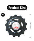 2 x 13T Bicycle Gear Jockey Wheels Upgrade For Most Bikes, Pro Grade Derailleur Pulleys With Sealed Bearings, Black