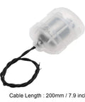 12V DC Vibration Motor Set With 4000 RPM Mini Massager Vibe Motors In White Shell 58x44x30mm Two-Piece Pack 7.9 Inch Cable