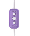 Control panel of Portable Mini Washing Machine USB Powered Compact Clothes Washer Adjustable Timer For Delicates Underwear Produce And Dishes Purple.