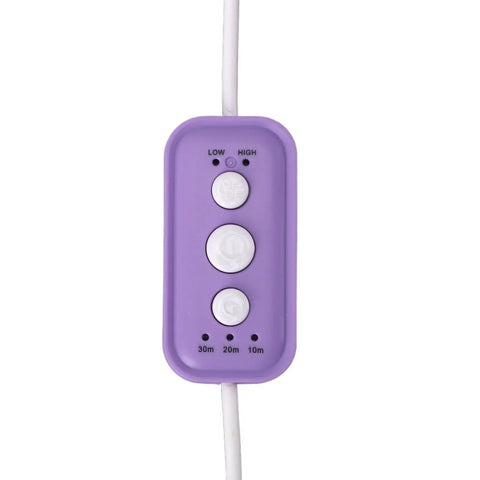 Control panel of Portable Mini Washing Machine USB Powered Compact Clothes Washer Adjustable Timer For Delicates Underwear Produce And Dishes Purple.