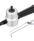 Beast Mode Pro Grade Double Head Sheet Metal Nibbler Cutter Drill Attachment With 360 Degree Adjustable Head And Wrench
