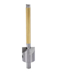 Straight Shots Precision Pen Mill Trimmer Kit dual pilot cutter shaft shows stainless steel and brass construction, detail of cutting edge.