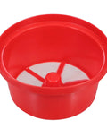 Backpack Sprayer Replacement Filter, 5.7 inch fine mesh strainer, red plastic design, fits agricultural knapsack sprayer barrel mouths