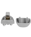 Gray Interior Sun Visor Hook Clip Bracket Replacement For Audi A6 C6 Quattro VW Passat B7 From 2013 To 2017 Polo 2010 2015 ABS Plastic