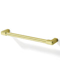Single handle from 10 Pack Classic Solid Cabinet Handles 6.3 Inch 160mm Screw Spacing Brushed Gold Dope Furniture Hardware Pulls For Bathroom Dresser Kitchen Cabinets Bedroom, shown against a white background.