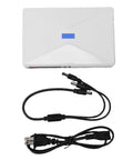 Portable Mini Ups Supplies 10400 Mah Lithium Battery Backup with power cables for routers and modems during power cuts.
