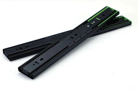 Two Pack Drawer Slides 10 To 16 Inch, Smooth Glide Cabinet Runners, Full Extension Metal Drawer Guides With Quiet Operation