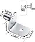 Beefy Heavy Duty Shelf Brackets And Wall Mounts For Cabinets And Closets, size diagram showing steel bracket dimensions