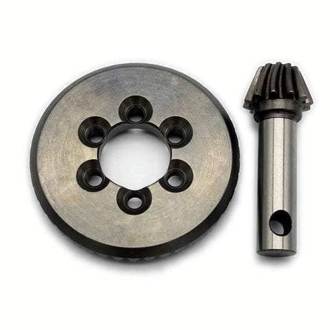Hard Chrome Steel Front Or Rear Spiral Cut Differential Ring And Pinion Gear 43 Teeth 12T For Axial One Sixth SCX6 RC Car Upgrade