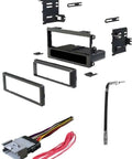 Single Din Car Stereo Dash Kit With Wire Harness And Antenna Adapter For GM Chevrolet Trucks 2003 2006 Silverado Tahoe Suburban No Premium Bose Install