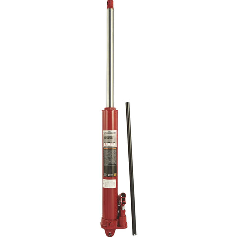 Heavy Duty 8 Ton Long Ram Hydraulic Floor Jack With Rapid Double Piston Pump For Smooth Car Raising Features Clevis Base Rig Ready Steel Workhorse Rust Tough Coat Garage Boss Must Have