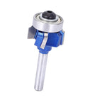 8mm Round Router Bit for Electric Trimmers, blue carbide cutter with 4-tooth design, suitable for smooth groove carving. Upgrade Your Woodworking Game With This Kickin 8mm Round Router Bit For Electric Trimmers And Engraving Machines That Cuts Smooth Grooves And Delivers Serious Quality Performance Every Single Time.