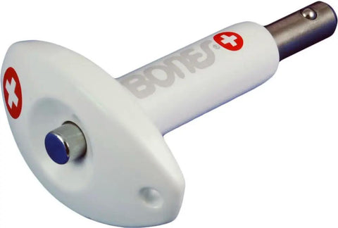 Bearings Press Puller Tool For Skateboard Wheels Pro Grade Dual Bearing Setter Puller 8mm, white with metal tip, portable design