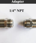 Heavy Duty Air Compressor Jumper Hose 20 Inch Long With Quarter Inch NPT Male Connector stainless steel fittings for durable air connections.