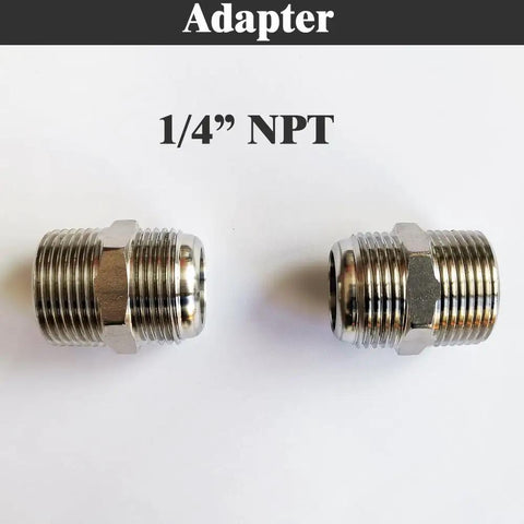 Heavy Duty Air Compressor Jumper Hose 20 Inch Long With Quarter Inch NPT Male Connector stainless steel fittings for durable air connections.