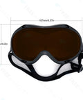 Top Shelf Professional Laser Safety Glasses With Knockout Od Six Plus Shielding Across Wide Band Wavelengths For Makers And Lab Techs In Sleek Black Protective Frames, front view with strap.