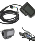 Waterproof Bike Computer With LCD Screen And Speedometer For Electric Bikes And Scooters, EN06 Display, handlebar mount kit