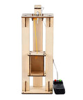 Hands-On DIY Electric Elevator Lift Kit For Kids Science And STEM Learning, Wooden Model For Self Assembly, Fun Educational Engineering Toy That Teaches Lifting, Pulley Systems, And Creative Problem Solving. Wooden elevator lift kit with remote control