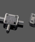 Heavy Duty Stainless Steel Slide Bolt Lock For Exterior Gates And Doors Rust Proof Security Hasp shown from above with smooth glide action.