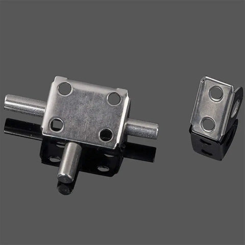 Heavy Duty Stainless Steel Slide Bolt Lock For Exterior Gates And Doors Rust Proof Security Hasp shown from above with smooth glide action.
