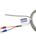 Stainless Steel K Type Thermocouple Probe With 2m Cable, 4x30mm Metal Head, Glass Braid Insulation, 0 To 600C Range, Replacement Sensor