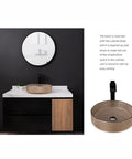 Modern Rectangular Tempered Glass Vessel Bathroom Sink Slick Finish Hella Durable Hassle Free Mounting displayed on a vanity.