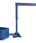 Heavy Duty Steel Portable Offset Jib Crane With 10 Foot Span And 500 Lb Rating built tough with a concrete base and fork tube slide.