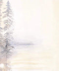 Morning Mist Letterhead Paper 80 Sheets 8.5x11 Inch 100 GSM 60 lb Text with misty forest design for professional printing