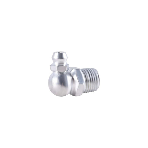 Nickel-plated fitting from Must-Have Dope Grease Nipple Assortment Kit With 400 Pcs Of Fittings In 1/4-28, 1/8-27, M6, M10.