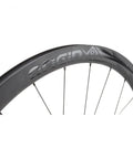 Close-up of 700C Carbon Road Disc Wheel Set With Tubeless Ready Double Wall Rims OR8 Bolt On Compatible Lightweight High Performance