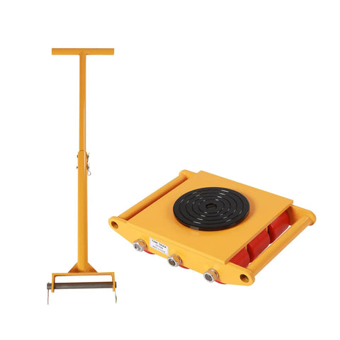 4 Pack Heavy Duty Machinery Skates Dolly For Industrial Moving Equipment 6 Ton Capacity With 360 Degree Swivel Heavy Machinery Mover