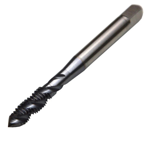 Premium Grade 3-48 UNC TiCN Coated HSS Spiral Flute Taps Pair Alloy Steel Threading Tool for Steel Workloads