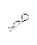 Heavy Duty Hair Pin Cotter Pins 1.6mm Wire 28mm Length R Shaped Galvanized Carbon Steel 100 Pcs For Trailer Tractor Mower Fasteners Silver Tone
