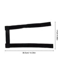 Must Have Golf Swing Trainer Arm Band For Correct Swing Technique shown with dimensions 36.5cm by 17cm