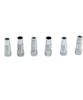Set of six guide bushings for Adjustable Doweling Jig Kit For Perfectly Aligned Holes, Biscuit Joiner Set, woodworking tools.