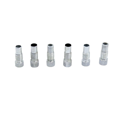 Set of six guide bushings for Adjustable Doweling Jig Kit For Perfectly Aligned Holes, Biscuit Joiner Set, woodworking tools.