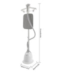 Effortless Standing Garment Steamer With Ironing Board, Adjustable Height, 1.4L Water Tank, Heats Up In 45 Seconds