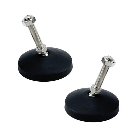 Swivel Leg Levelers Set 4 Pcs M10 Heavy Duty Adjustable Furniture Feet 82mm Long Easy Install Durable Metal With Nylon Tips