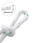 Beefy Double Braid Polyester Rope 150 Ft For Tie Down Pull Swing And Knot High Strength Outdoor Utility Rope, 3/7" dia