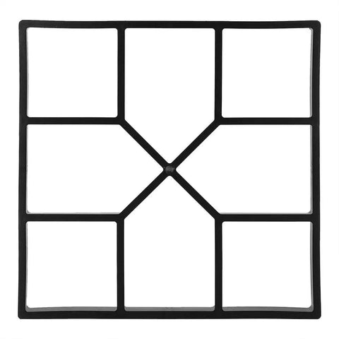 Square concrete path mold from the Concrete Path Molds Set For Patio And Garden Walkways Reusable Plastic Paver Molds.