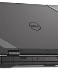 Heavy Duty 14 Inch Rugged Laptop With Intel Core i7 Processor And 16GB Ram For Smooth Multitasking Plus 512GB SSD Storage Running Windows 11 Built Like A Tank For Any Hustle Or Grind In Solid Black, close-up view showing the textured black exterior.