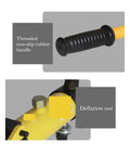 Heavy Duty Hydraulic Pipe Bender Badass Workhorse 10 Ton 100KN Pushing Power Nails 13 To 34 Mm Tubing Bends Stress Free non-slip rubber handle and deflation nut