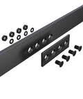 Premium Barn Door Track Splicing Connector 80x27mm Carbon Steel Black For Seamless Bed Frame And Closet Door Sliding Systems