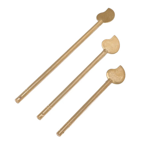 Brass Chinese Cabinet Latch Set 3 Pack Locking Pins For Drawers Wardrobes And Doors Leaf Shaped Cabinet Latch Leaves Classic Craftsmanship