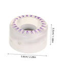 2 Pack LED Quad Roller Skate Wheels Light Up Replacement For Indoor Outdoor Skating Smooth Glide Transparent Wheels