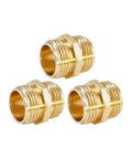 Brass Garden Hose Fitting Adapter Three Quarter Inch Male Thread To Three Quarter Inch Male Thread Union Coupling Forged Hose Connector