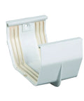 Gutter Connector For Vinyl Gutters T0505 White Easy Install No Fuss Weatherproof Gutter Accessory For Seamless Roof Drainage System